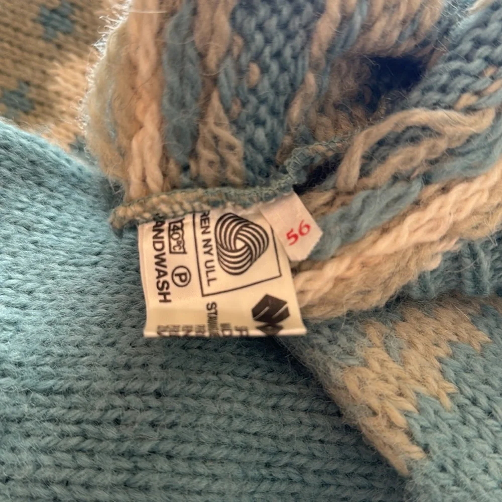 NORLENDER Pure New Wool Sweater Vintage Pullover Crewneck Norway Made